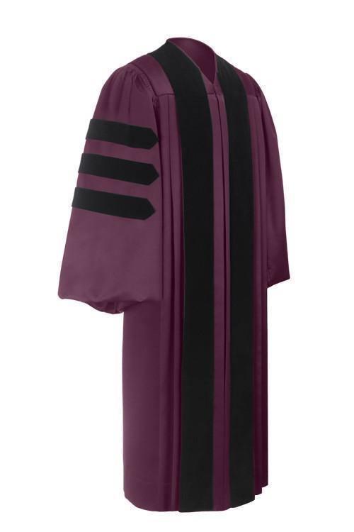 Classic Doctoral Graduation Gown - Graduation Cap&Gown