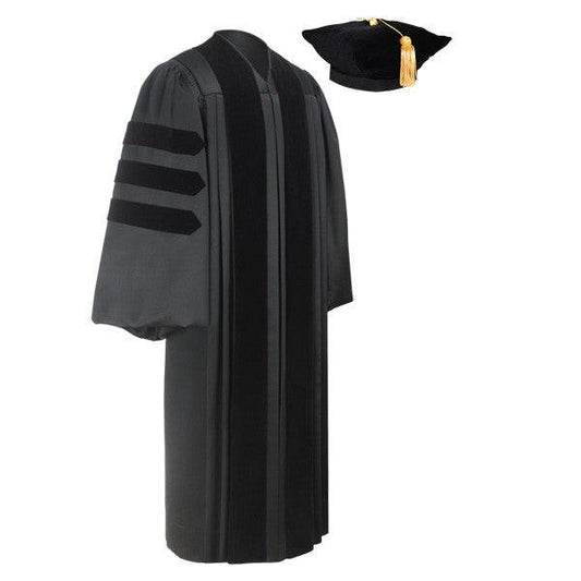 Deluxe Doctorate Tam & Gown Package - Graduation Cap&Gown