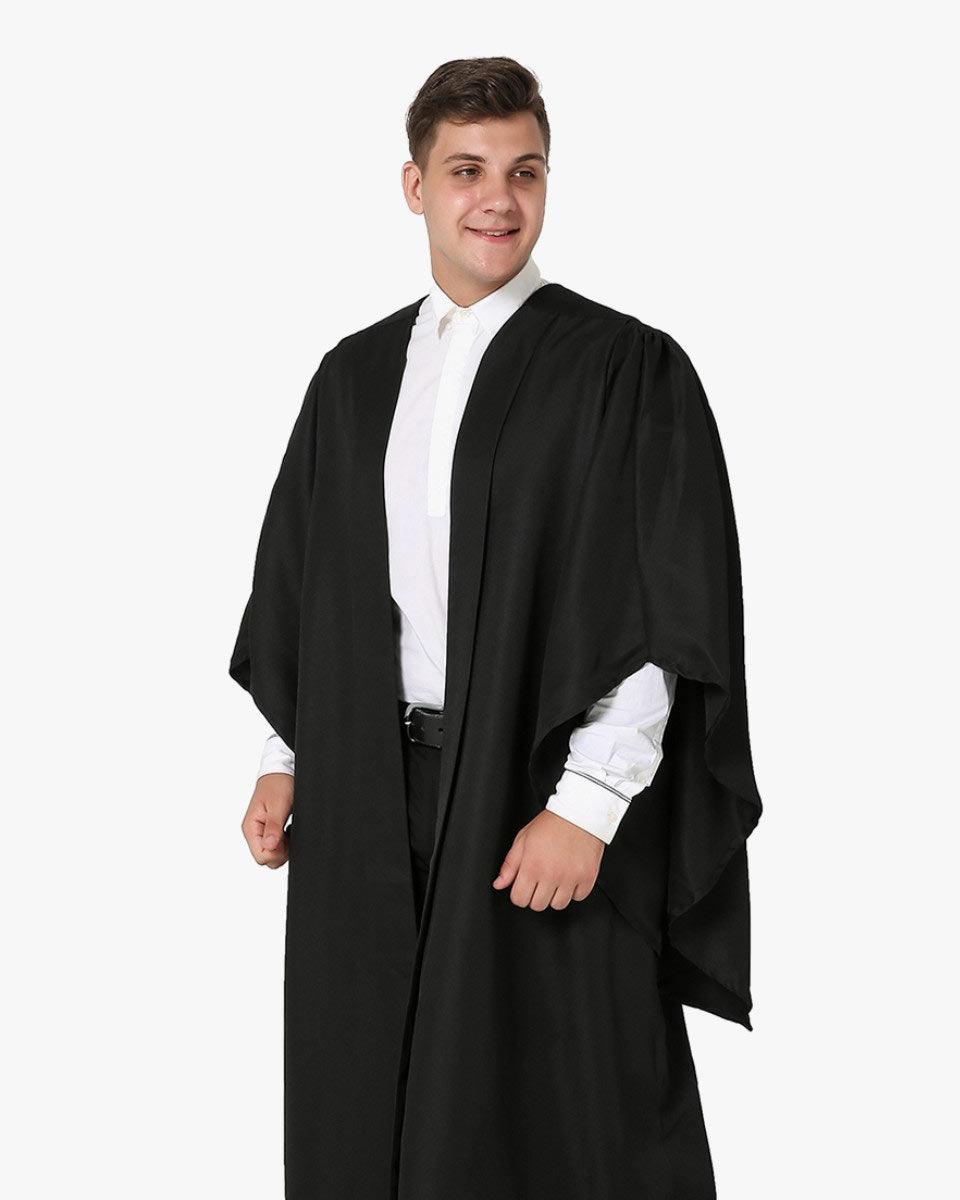 UK British Deluxe Bachelor Academic Gown - Graduation Cap&Gown