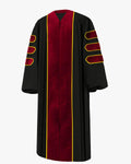 Deluxe Doctoral Academic Gown Only - Scarlet with Gold Piping - Graduation Cap&Gown