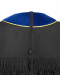 Deluxe Doctoral Academic Gown Only - PhD Blue with Gold Piping - Graduation Cap&Gown