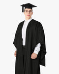 UK British Deluxe Fluted Bachelor Graduation Gown & Mortarboard - Graduation Cap&Gown