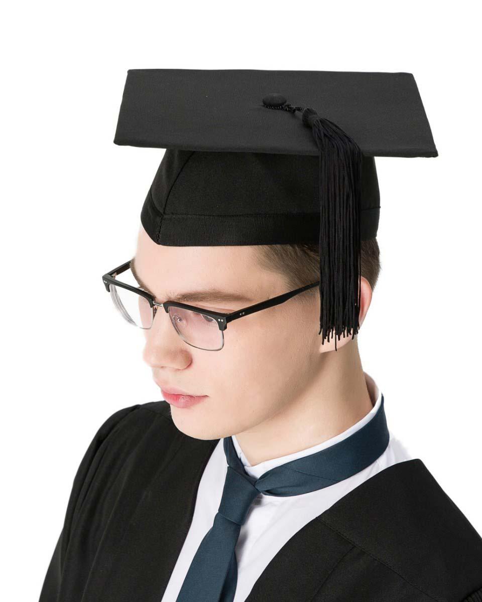 UK British Deluxe Fluted Bachelor Graduation Gown & Mortarboard - Graduation Cap&Gown