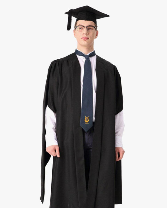 Deluxe Fluted Master Academic Gown & Mortarboard - Graduation Cap&Gown