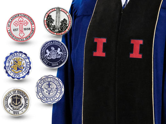 Custom Deluxe Doctoral Gown - Graduation Cap&Gown