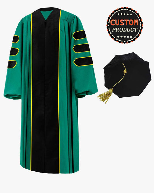 Custom Deluxe Doctoral Gown & Tam Package - Graduation Cap&Gown