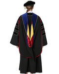 Deluxe PHD Doctoral Hood with Gold Piping - 10 Color Combinations Available - Graduation Cap&Gown