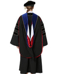 Deluxe PHD Doctoral Hood with Gold Piping - 10 Color Combinations Available - Graduation Cap&Gown