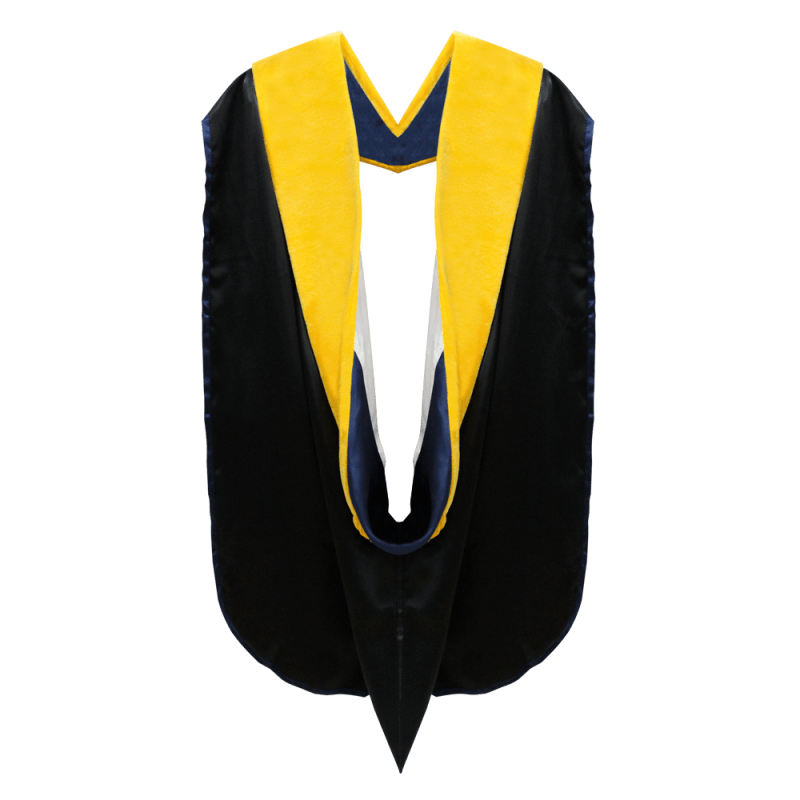 Classic Doctoral Gown & Hood Package - Graduation Cap&Gown
