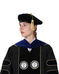 Deluxe PHD Doctoral Hood with Gold Piping - 10 Color Combinations Available - Graduation Cap&Gown