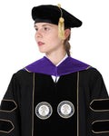 Deluxe PHD Doctoral Hood with Gold Piping - 10 Color Combinations Available - Graduation Cap&Gown