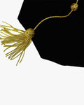 Black Deluxe Doctorate Tam – 4-6-8 Sided Available - Graduation Cap&Gown
