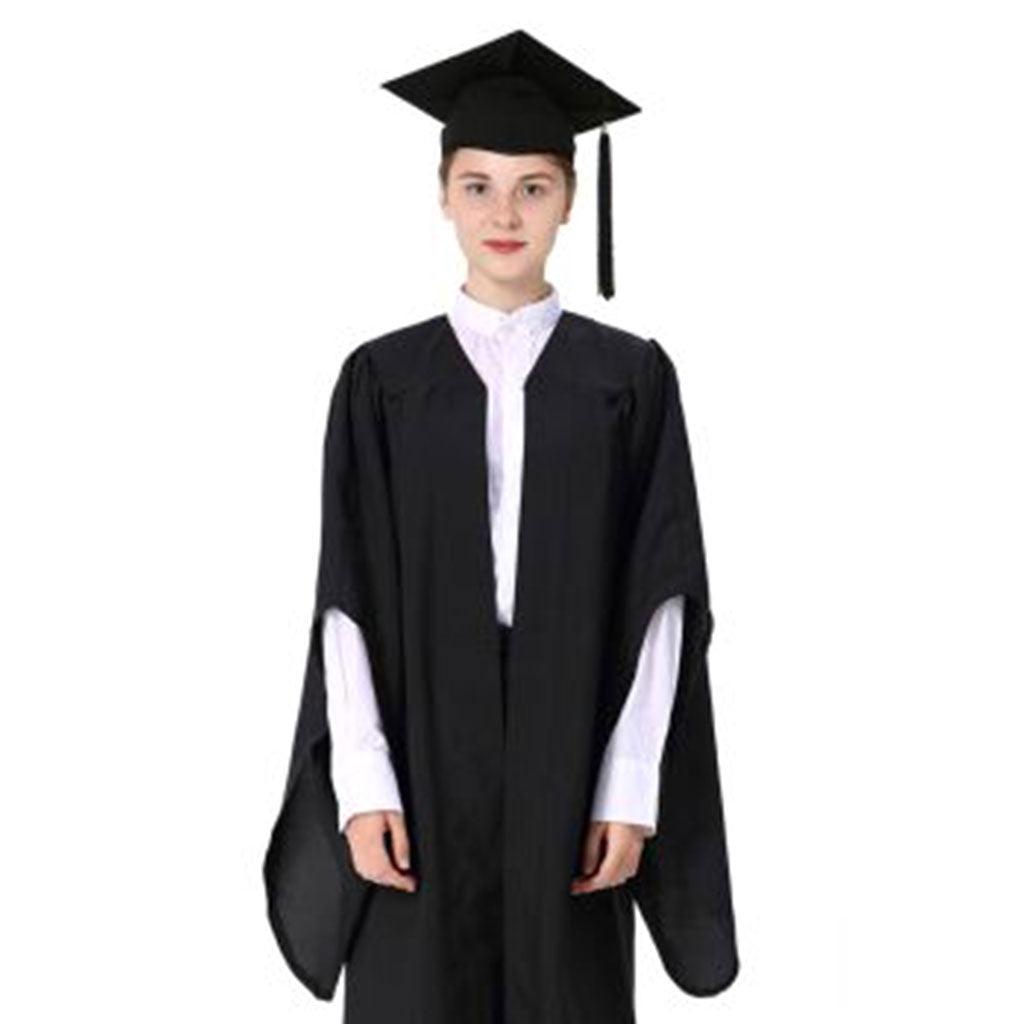 Classic British Bachelor's Degree Graduation Gown Uniform - Graduation Cap&Gown