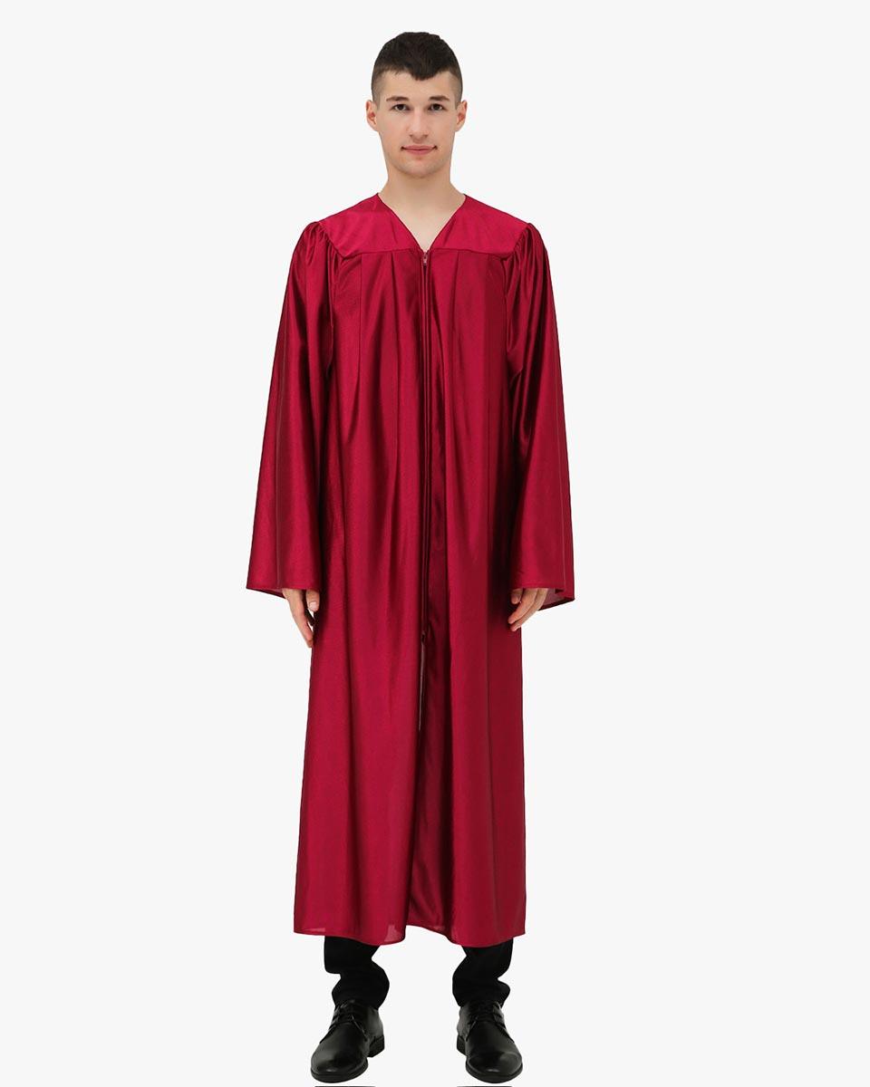 High School Economy Shiny Graduation Gown Only - 12 Colors Available - Graduation Cap&Gown