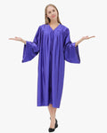 High School Economy Shiny Graduation Gown Only - 12 Colors Available - Graduation Cap&Gown
