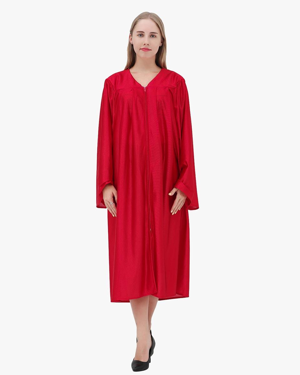 High School Economy Shiny Graduation Gown Only - 12 Colors Available - Graduation Cap&Gown