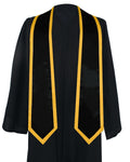 Graduation Stoles Classic End With Trim - 11 Colors Available - Graduation Cap&Gown