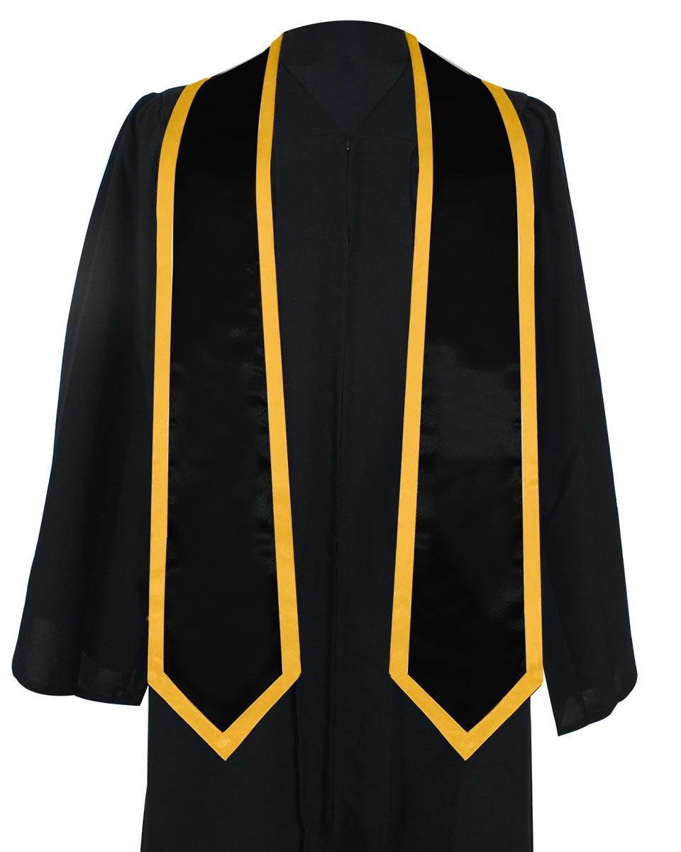 Graduation Stoles Classic End With Trim - 11 Colors Available - Graduation Cap&Gown