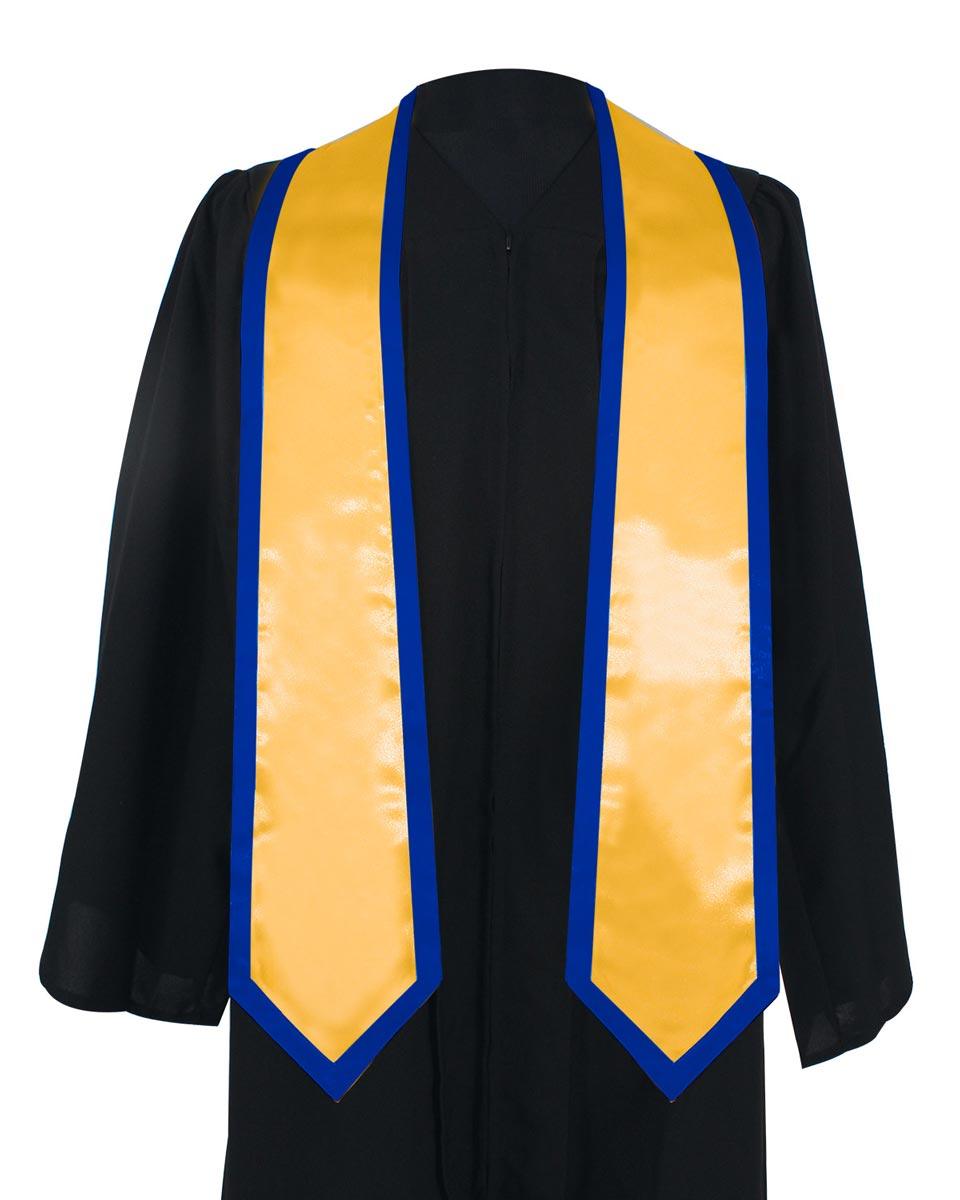Graduation Stoles Classic End With Trim - 11 Colors Available - Graduation Cap&Gown