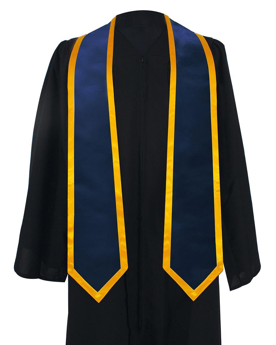 Graduation Stoles Classic End With Trim - 11 Colors Available - Graduation Cap&Gown