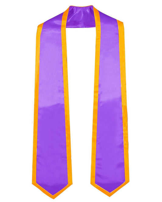 Graduation Stoles Classic End With Trim - 11 Colors Available - Graduation Cap&Gown