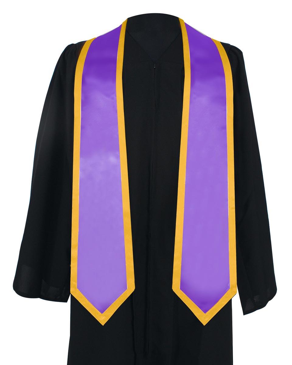 Graduation Stoles Classic End With Trim - 11 Colors Available - Graduation Cap&Gown