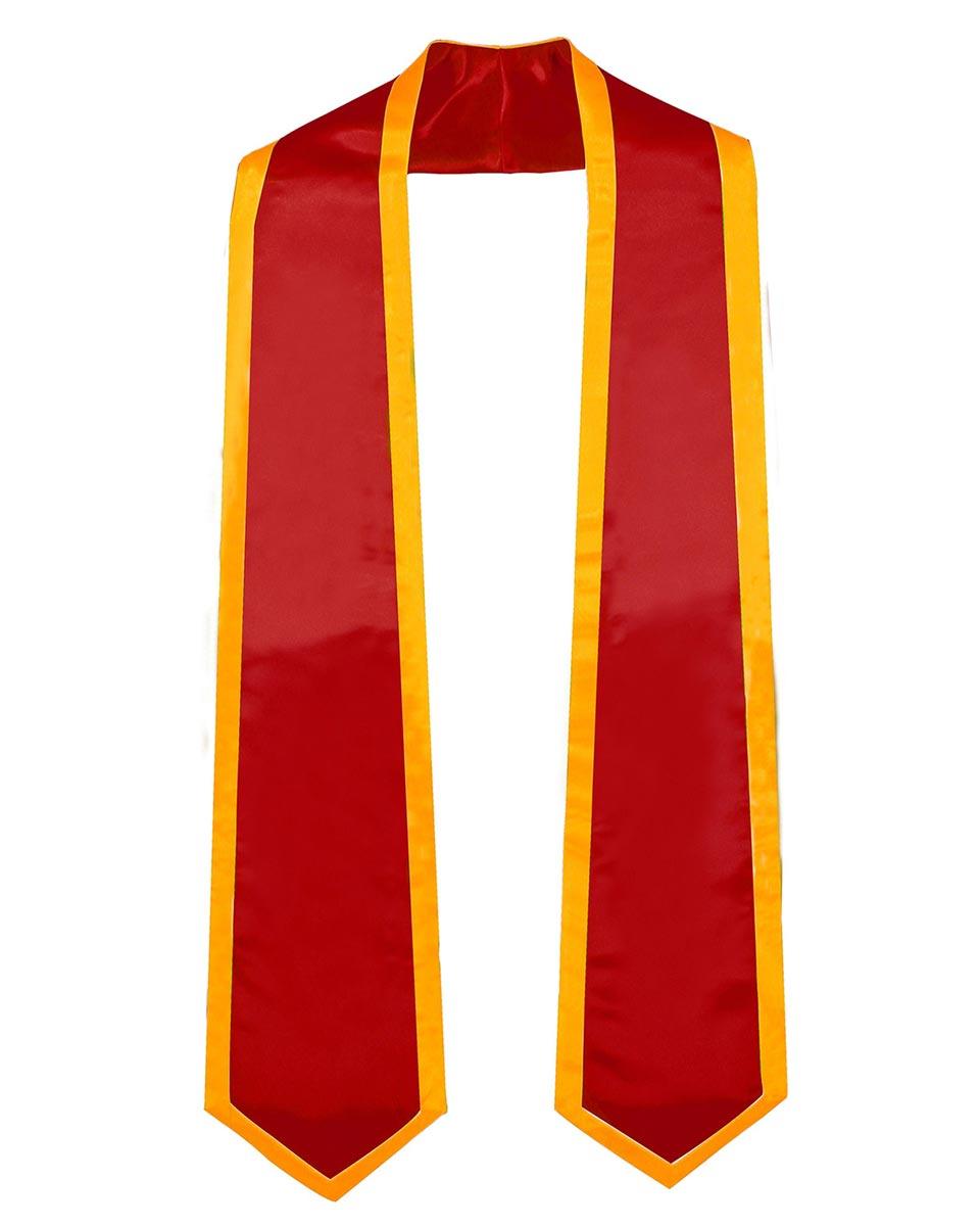 Graduation Stoles Classic End With Trim - 11 Colors Available - Graduation Cap&Gown