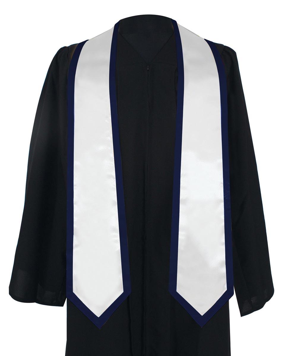 Graduation Stoles Classic End With Trim - 11 Colors Available - Graduation Cap&Gown