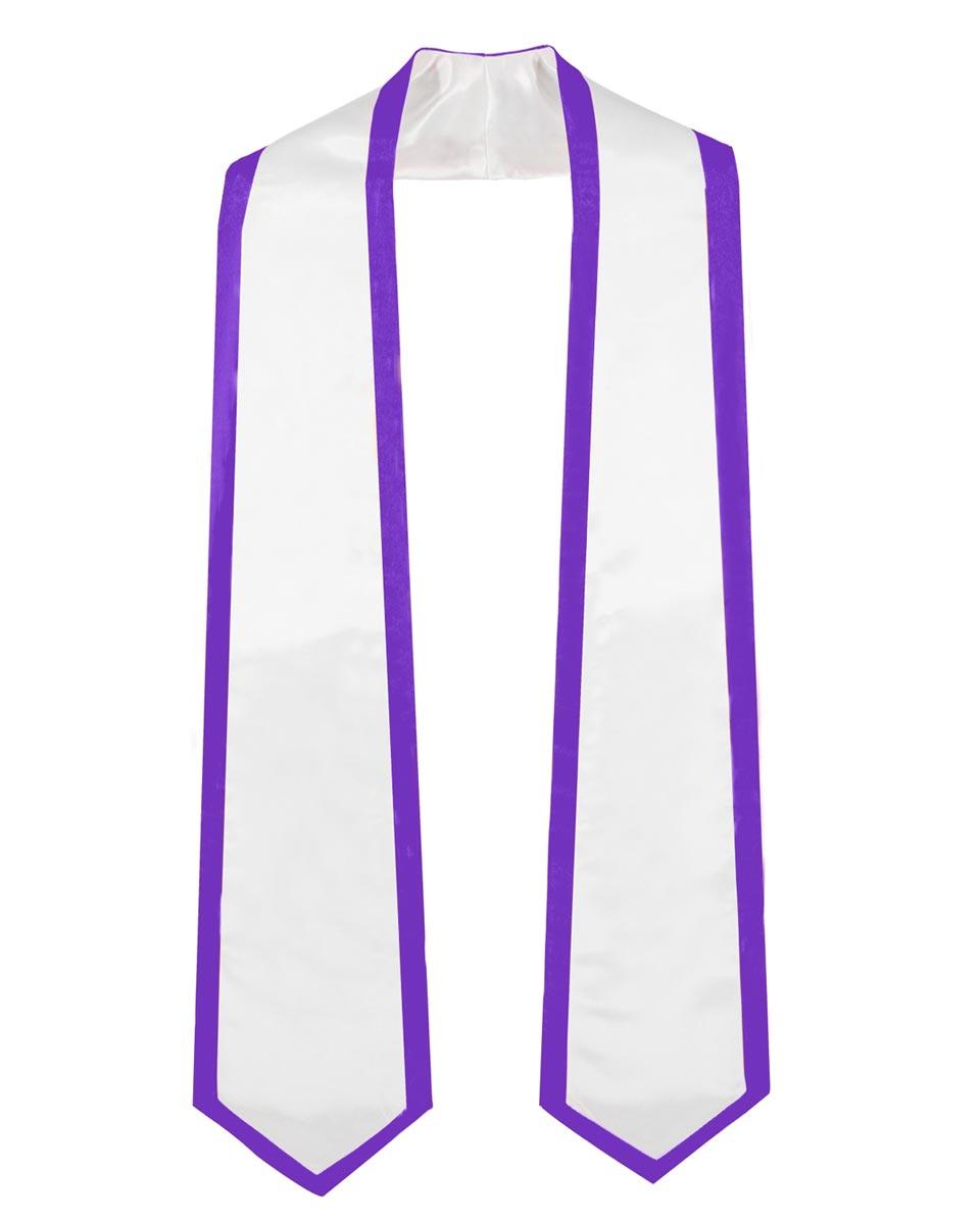 Graduation Stoles Classic End With Trim - 11 Colors Available - Graduation Cap&Gown