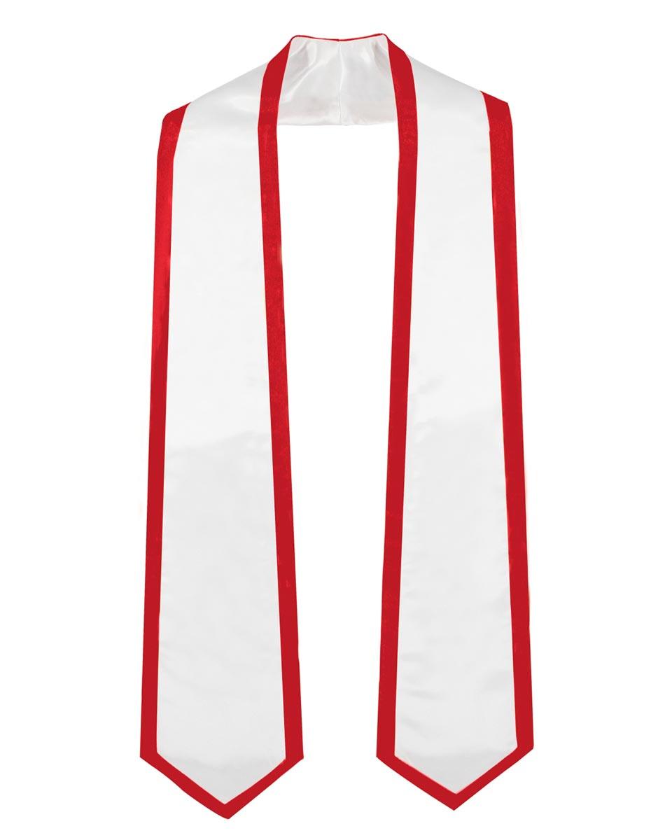 Graduation Stoles Classic End With Trim - 11 Colors Available - Graduation Cap&Gown