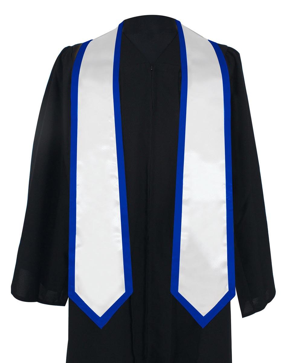 Graduation Stoles Classic End With Trim - 11 Colors Available - Graduation Cap&Gown