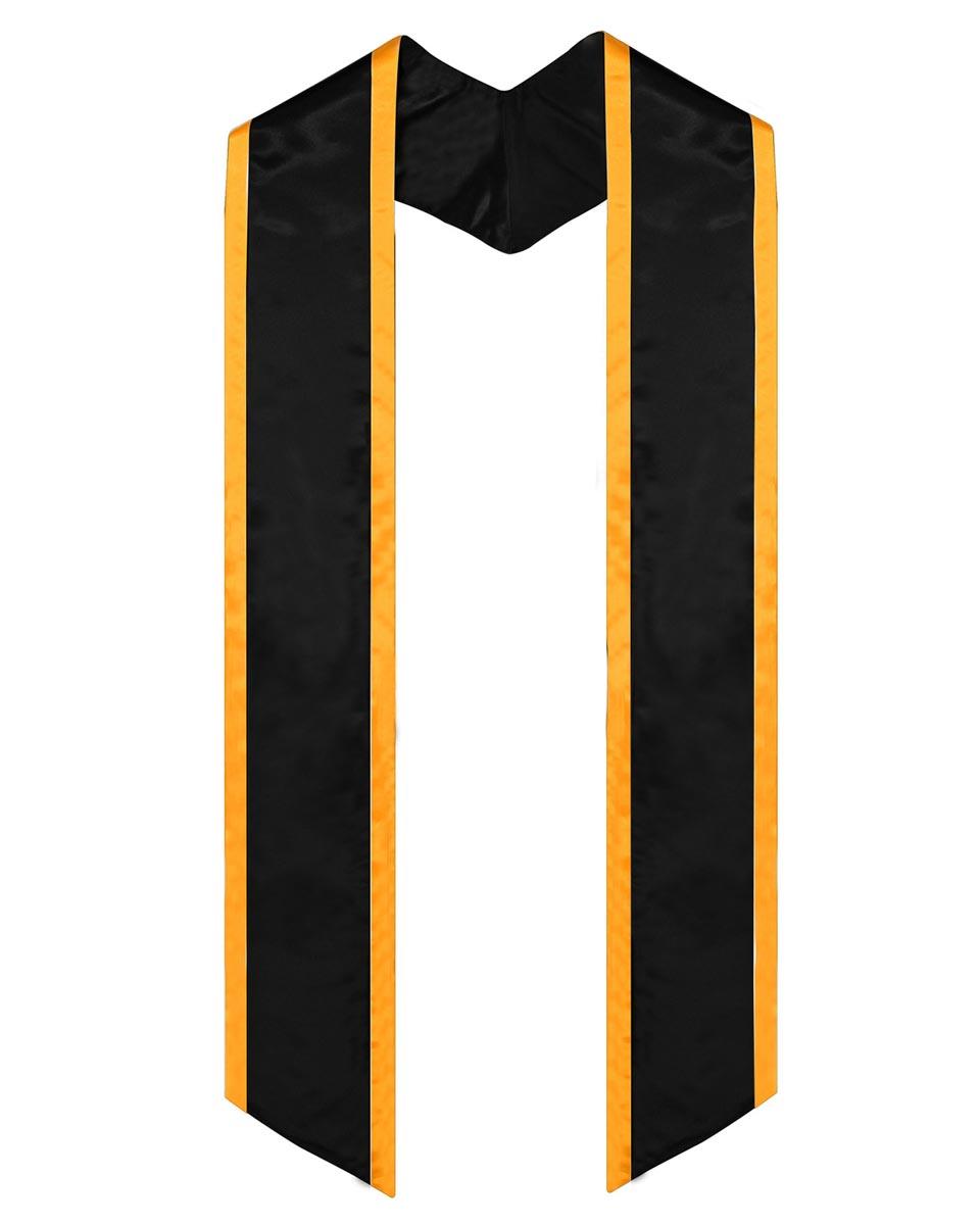 Graduation Stole Angled End With Trim - 11 Colors Available - Graduation Cap&Gown