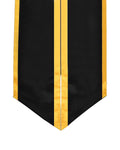 Graduation Stole Angled End With Trim - 11 Colors Available - Graduation Cap&Gown