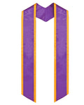 Graduation Stole Angled End With Trim - 11 Colors Available - Graduation Cap&Gown