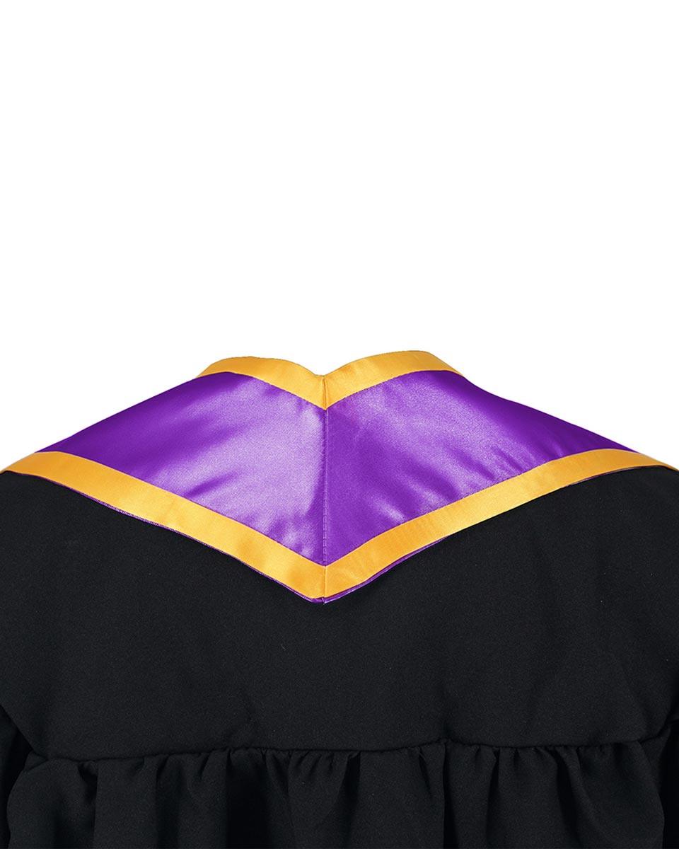 Graduation Stole Angled End With Trim - 11 Colors Available - Graduation Cap&Gown
