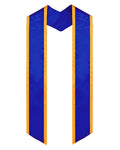Graduation Stole Angled End With Trim - 11 Colors Available - Graduation Cap&Gown