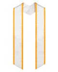 Graduation Stole Angled End With Trim - 11 Colors Available - Graduation Cap&Gown