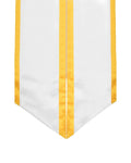 Graduation Stole Angled End With Trim - 11 Colors Available - Graduation Cap&Gown