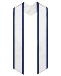 Graduation Stole Angled End With Trim - 11 Colors Available - Graduation Cap&Gown