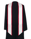 Graduation Stole Angled End With Trim - 11 Colors Available - Graduation Cap&Gown