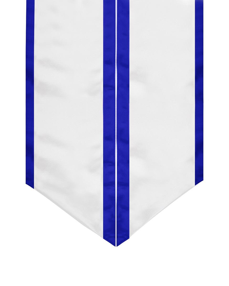 Graduation Stole Angled End With Trim - 11 Colors Available - Graduation Cap&Gown