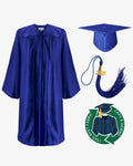 100% Recycled Material High School Graduation Cap and Gown with Pockets - 3 Colors Available - Graduation Cap&Gown