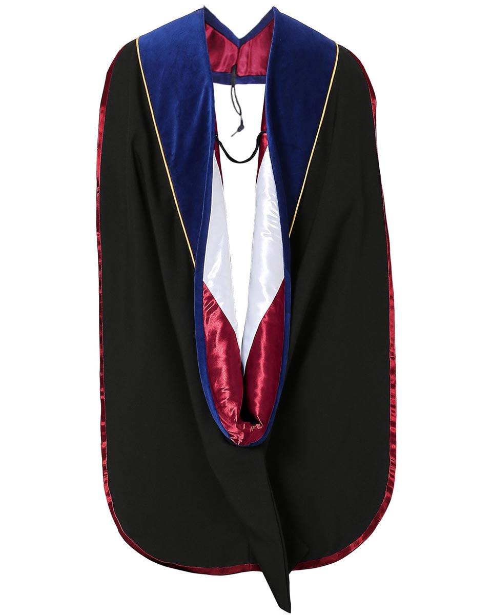 Classic Doctoral Graduation Gown, Tam & Hood Package - Graduation Cap&Gown