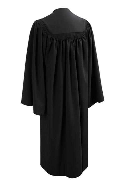Deluxe Black High School Gown - Graduation Cap&Gown