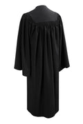 Deluxe Black Bachelors Academic Gown - Graduation Cap&Gown