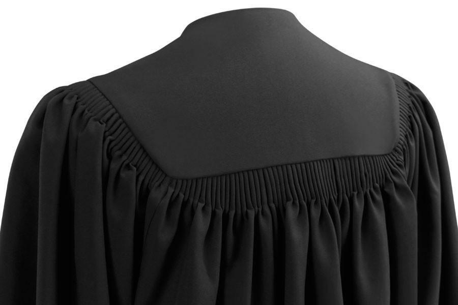 Deluxe Black Bachelors Academic Gown - Graduation Cap&Gown