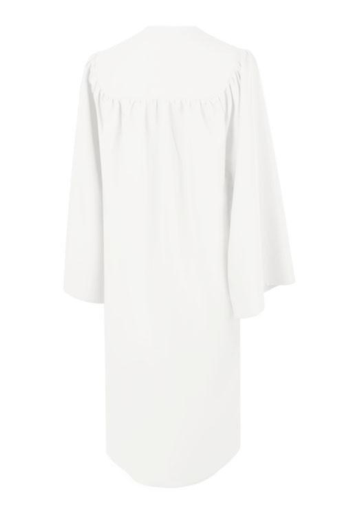 Matte White Elementary Gown - Graduation Cap&Gown