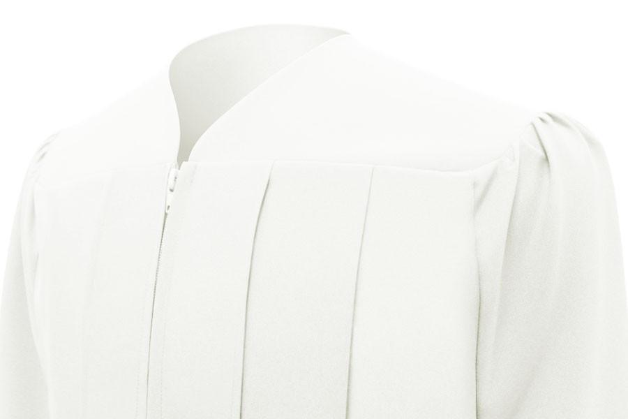 Matte White Bachelors Gown - Graduation Cap&Gown