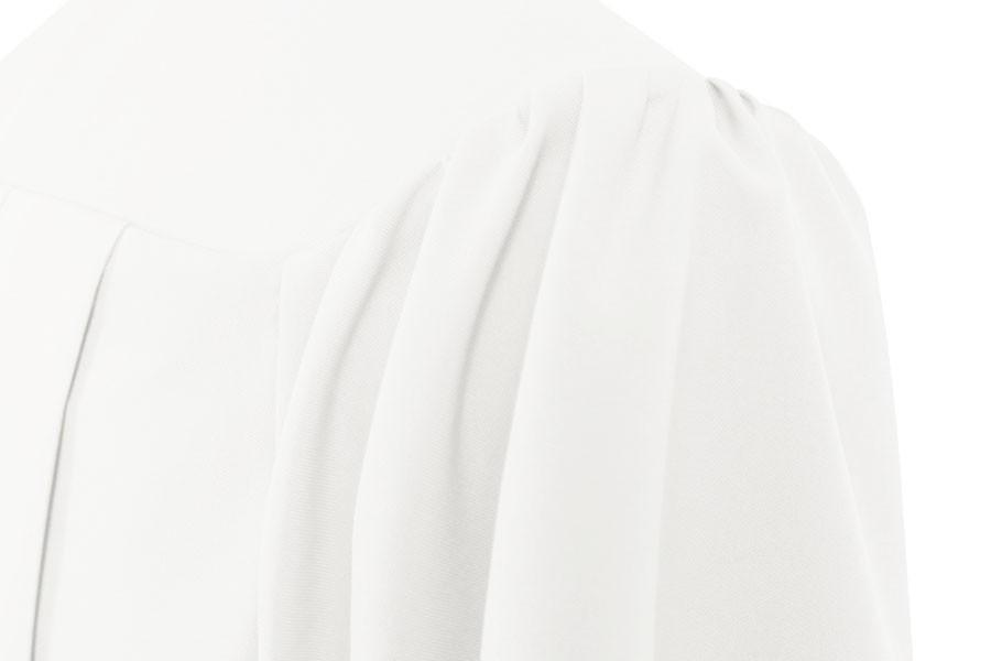 Matte White Bachelors Academic Gown - Graduation Cap&Gown