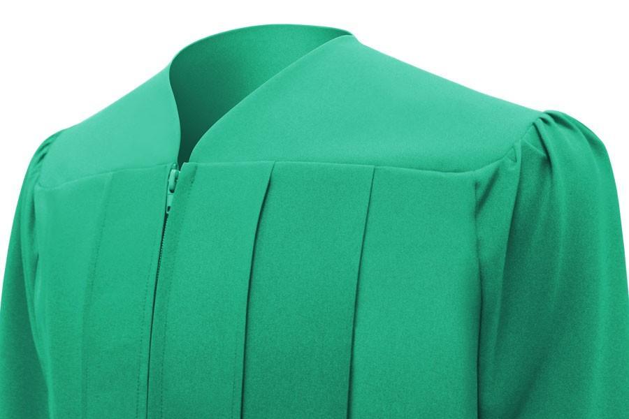 Matte Emerald Green Bachelors Gown - Graduation Cap&Gown